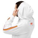 Comprar Sudadera unisex blanca Bandera de España La Flamenca de Borgoña, Bandera de España, Cruz de Borgoña, Patricia Muñoz, VOX, Santiago Abascal