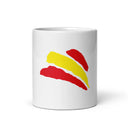 Comprar Taza Bandera de España trazos La Flamenca de Borgoña, Bandera de España, Cruz de Borgoña, Patricia Muñoz, VOX, Santiago Abascal