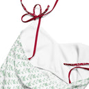 Comprar Vestido midi con tirantes ajustables Blanco y verde La Flamenca de Borgoña Bandera España