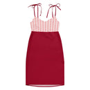 Comprar Vestido midi con tirantes ajustables Cruz de Borgoña La Flamenca de Borgoña Bandera España