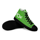 Comprar Zapatillas de lona de caña alta VOX La Flamenca de Borgoña, Bandera de España, Cruz de Borgoña, Patricia Muñoz, VOX