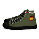 Comprar Zapatillas de lona de caña alta para hombre División Azul La Flamenca de Borgoña, Bandera de España, Cruz de Borgoña, Patricia Muñoz, VOX, Santiago Abascal