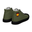 Comprar Zapatillas de lona de caña alta para hombre División Azul La Flamenca de Borgoña, Bandera de España, Cruz de Borgoña, Patricia Muñoz, VOX, Santiago Abascal