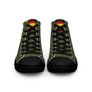 Comprar Zapatillas de lona de caña alta para hombre División Azul La Flamenca de Borgoña, Bandera de España, Cruz de Borgoña, Patricia Muñoz, VOX, Santiago Abascal