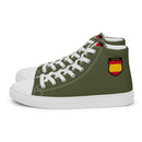Comprar Zapatillas de lona de caña alta para hombre División Azul La Flamenca de Borgoña, Bandera de España, Cruz de Borgoña, Patricia Muñoz, VOX, Santiago Abascal