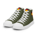 Comprar Zapatillas de lona de caña alta para hombre División Azul La Flamenca de Borgoña, Bandera de España, Cruz de Borgoña, Patricia Muñoz, VOX, Santiago Abascal