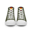 Comprar Zapatillas de lona de caña alta para hombre División Azul La Flamenca de Borgoña, Bandera de España, Cruz de Borgoña, Patricia Muñoz, VOX, Santiago Abascal