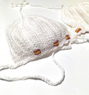 Sujetador Bikini crochet blanco Bandera de España - LaFlamencadeBorgoña