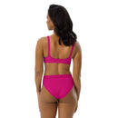 Bikini talle alto Fucsia rosa capote - LaFlamencadeBorgoña
