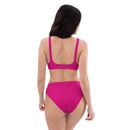 Bikini talle alto Fucsia rosa capote - LaFlamencadeBorgoña