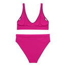 Bikini talle alto Fucsia rosa capote - LaFlamencadeBorgoña