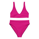 Bikini talle alto Fucsia rosa capote - LaFlamencadeBorgoña