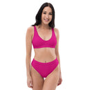Bikini talle alto Fucsia rosa capote - LaFlamencadeBorgoña