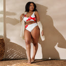 Bikini reciclado talle alto Cruz de Borgoña - LaFlamencadeBorgoña