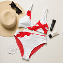 Bikini reciclado talle alto Cruz de Borgoña - LaFlamencadeBorgoña