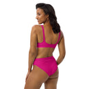 Bikini talle alto Fucsia rosa capote - LaFlamencadeBorgoña