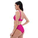 Bikini talle alto Fucsia rosa capote - LaFlamencadeBorgoña