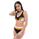 Bikini reciclado talle alto Bandera de España - LaFlamencadeBorgoña