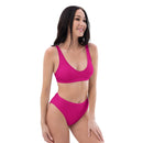 Bikini talle alto Fucsia rosa capote - LaFlamencadeBorgoña