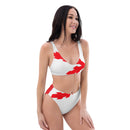 Bikini reciclado talle alto Cruz de Borgoña - LaFlamencadeBorgoña