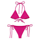 Bikini de triángulo Fucsia rosa capote - LaFlamencadeBorgoña