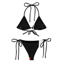 Bikini de triángulo negro Bandera España - LaFlamencadeBorgoña