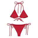Bikini de triángulo Cruz de Borgoña y Bandera de España - LaFlamencadeBorgoña
