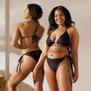 Bikini de triángulo negro Cruz de Borgoña - LaFlamencadeBorgoña