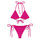 Bikini de triángulo Fucsia rosa capote - LaFlamencadeBorgoña