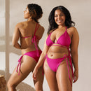 Bikini de triángulo Fucsia rosa capote - LaFlamencadeBorgoña