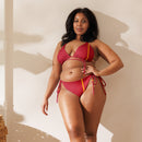 Bikini de triángulo Cruz de Borgoña y Bandera de España - LaFlamencadeBorgoña