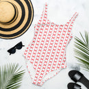 Bañador Mujer estampado Cruz Borgoña - LaFlamencadeBorgoña