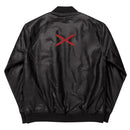 Chaqueta bomber piel vegana Cruz de Borgoña - LaFlamencadeBorgoña