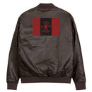 Chaqueta bomber piel vegana Falange - LaFlamencadeBorgoña
