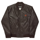 Chaqueta bomber piel vegana Cruz de Borgoña - LaFlamencadeBorgoña