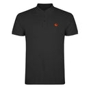 Polo negro hombre bordado - LaFlamencadeBorgoña