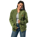 Chaqueta bomber logo La Flamenca de Borgoña - LaFlamencadeBorgoña
