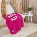 Manta sherpa Rosa Fucsia Marinera - LaFlamencadeBorgoña