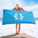 Toalla azul - Colección Alta Mar VI - LaFlamencadeBorgoña