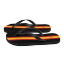 Chanclas Bandera de España negras - LaFlamencadeBorgoña
