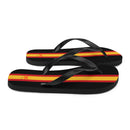 Chanclas Bandera de España negras - LaFlamencadeBorgoña