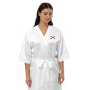 Comprar Bata de satén Cruz de Borgoña Bandera España La Flamenca de Borgoña Patricia Muñoz VOX