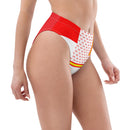 Comprar Braguita bikini Bandera España talle alto Patchwork Bandera España La Flamenca de Borgoña Patricia Muñoz VOX