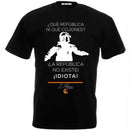 Comprar Camiseta Mujer "La república no existe, idiota" Bandera España La Flamenca de Borgoña Patricia Muñoz VOX