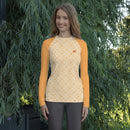 Comprar Camiseta Surf amarilla UPF50 mujer Bandera España La Flamenca de Borgoña Patricia Muñoz VOX