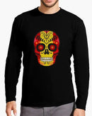 Comprar Camiseta hombre Calavera de España manga larga Bandera España La Flamenca de Borgoña Patricia Muñoz VOX