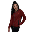 Comprar Chaqueta bomber unisex Cruz Borgoña mosaico Bandera España La Flamenca de Borgoña Patricia Muñoz VOX