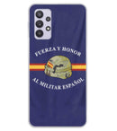 Comprar Funda carcasa móvil Fuerza y Honor al Militar Español Bandera España La Flamenca de Borgoña Patricia Muñoz VOX
