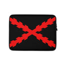 Comprar Funda para portátil Cruz de Borgoña Bandera España La Flamenca de Borgoña Patricia Muñoz VOX