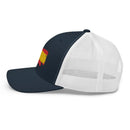 Comprar Gorra Bandera de España bordada trucker Bandera España La Flamenca de Borgoña Patricia Muñoz VOX